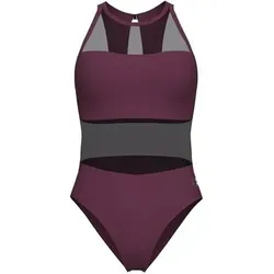 ARENA Damen Schwimmanzug MESH PANELS SWIMSUIT VENT BACK, Größe 44 in Rot Rot