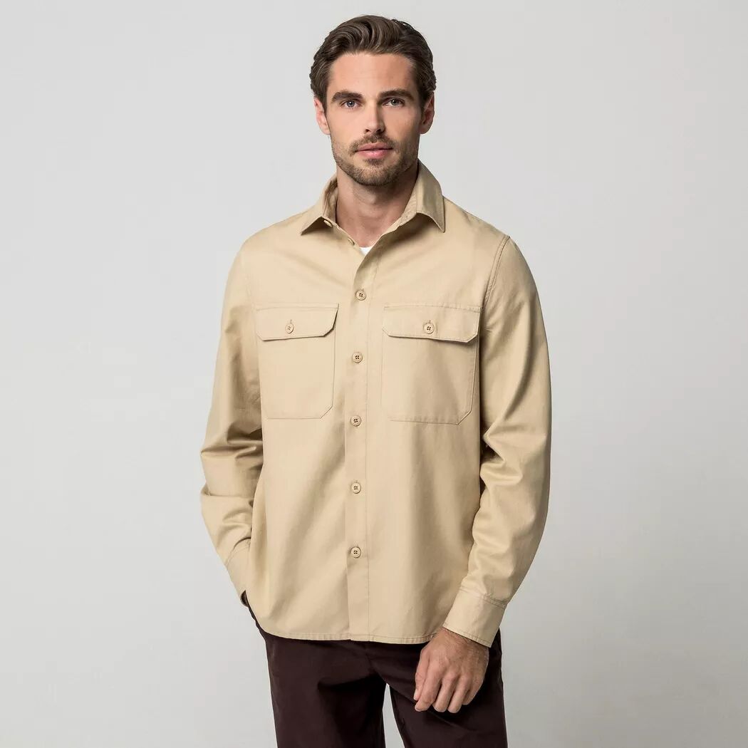 Manor Man - Overshirt, für Herren, Beige, Größe M