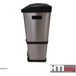 HTI-Living Mülleimer, Abfalleimer, Silber