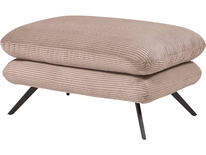 Hockerbank 3C CANDY Beatrice , rosa (rosé), B:120cm H:45cm T:60cm, 88% Polyester, 12% Polyacryl, Hocker, Hockerbank, mit modernem Polsteraufbau, auch in Breitcord, passend zur Serie