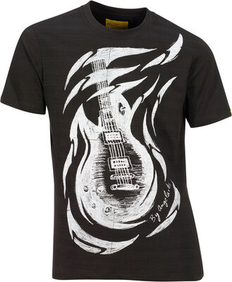 Xam Schrock T-Shirt E-Guitar Love S Schwarz
