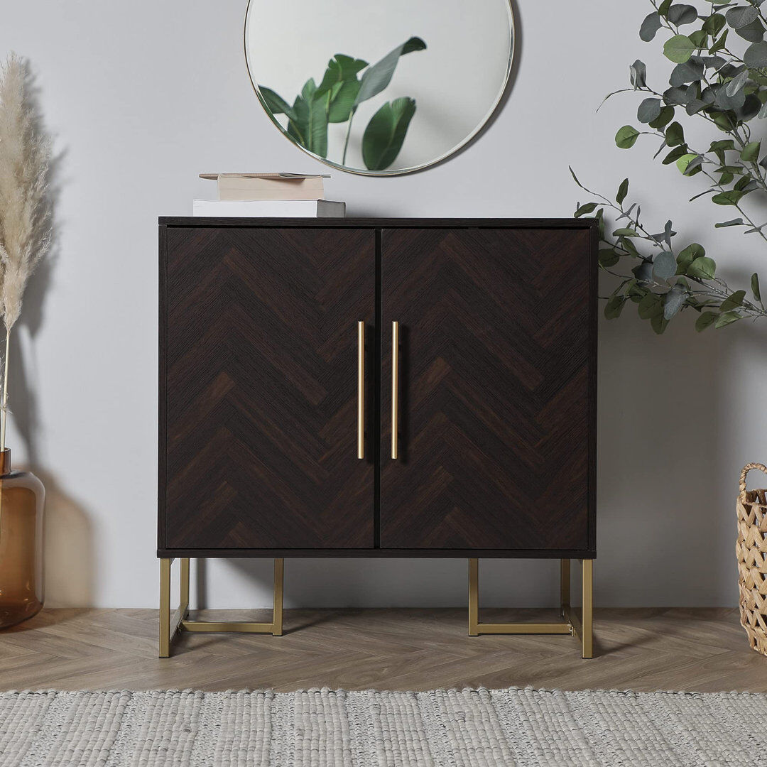 Fairmont Park Orwin 80cm Sideboard Dark Brown 80cm H X 80cm W X 39cm D