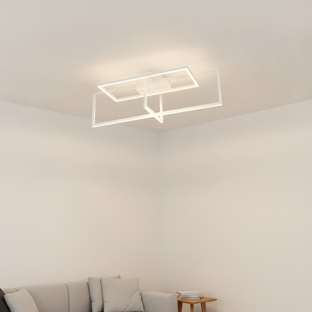 Lyora Plafondlamp Clea wit 92 cm
