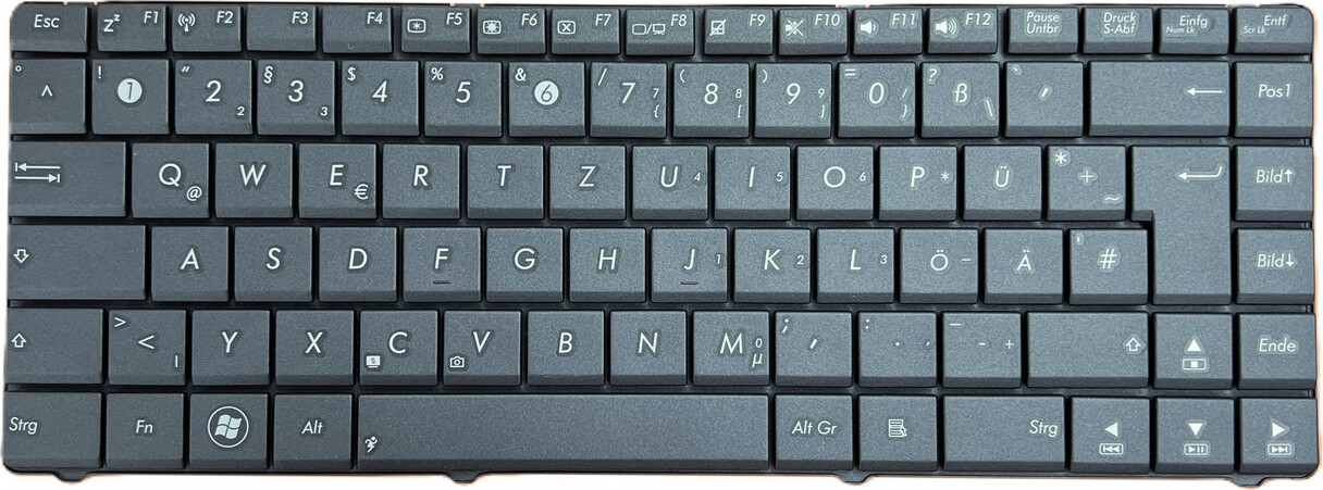 T-ProTek Duits toetsenbord zwart compatibel met Asus N43SN-VX117V
