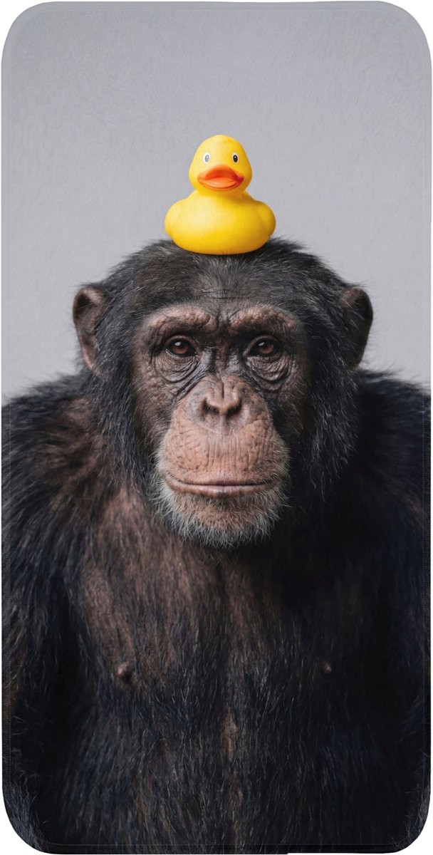 Antislip Badmat met Badeend Chimpanzee - Grijs - 60 x 120 cm