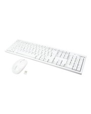 LogiLink Combo Set with Autolink Tastatur-und-Maus-Set drahtlos 2,4 GHz Deutsch weiß (ID0104W)