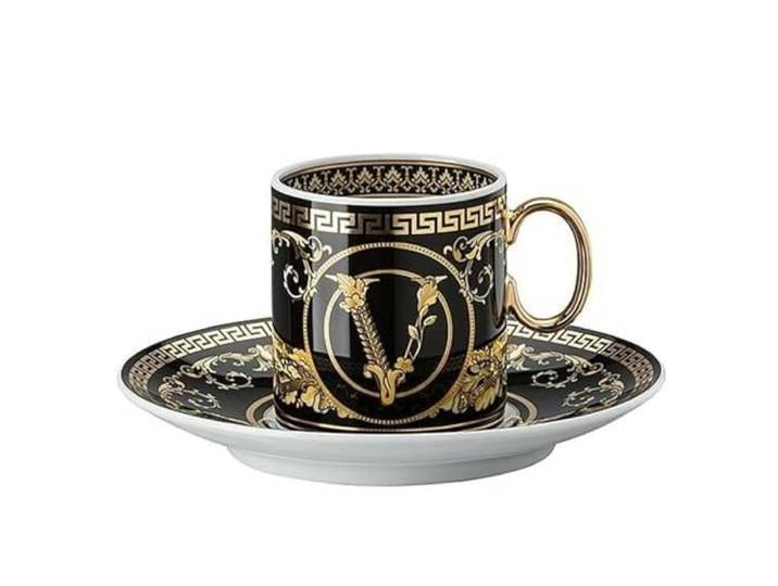 Versace Virtus Gala Black Espressotasse 2-TLG.