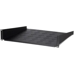 Ds-It 2 HE Fachboden für Wandschränke mit einer Tiefe von 600mm, Serverschrank Zubehör, Schwarz