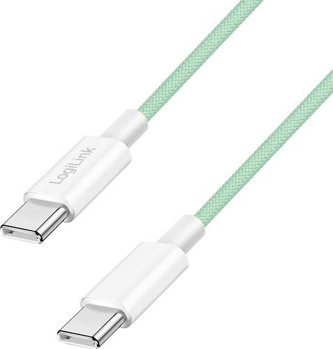 LogiLink USB-C Kabel USB 2.0 USB-C Stecker 1 m Grün CU0347