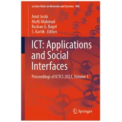 ICT: Applications and Social Interfaces, Fachbücher von Amit Joshi, S. Kartik, Mahmud, Mufti, G Ragel, Roshan