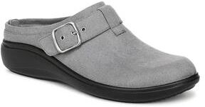 Women's Balance Slip-On Clog by LifeStride in Graphite Suede (Size 7 M)