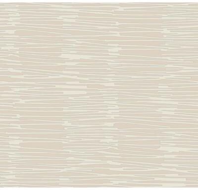 York Wallcoverings Nikki Chu Water Reed Thatch Clay & Silver Wallpaper