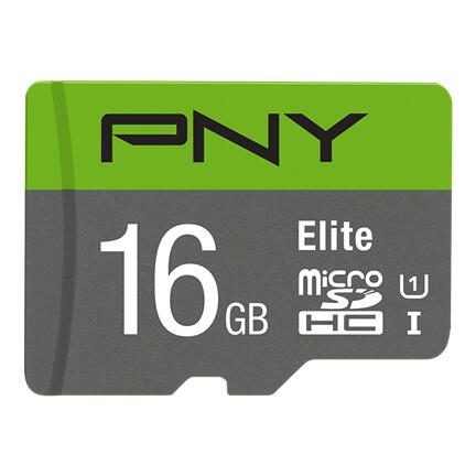 PNY Technologies PNY Elite microSDHC UHS-I Speicherkarte 16 GB mit SD-Adapter P-SDU16GU185GW-GE