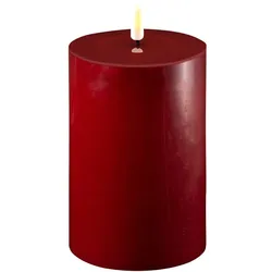 Stumpenkerze LED bordeaux 10 x 15cm