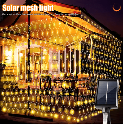 Inspire Essentials LumiWeave Solar Net Lights For Garden And Patio Decor c 3x2m