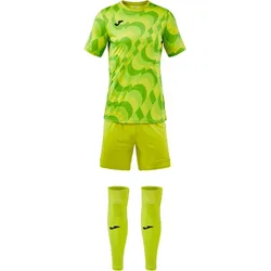 JOMA New Area Trikot, Shorts + Sleeve-Stutzen Set 480 - grün M