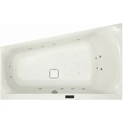 Hoesch Spectra Whirlwanne Vorwand 1700x800, weiß/verchromt, Motor rechts/links, Reviva II Power+ Air