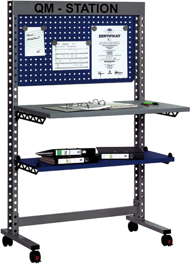 Rocholz QM-Station MODUL 5200 1050x650x1765 mm Metallablage und Infotafel (531001)