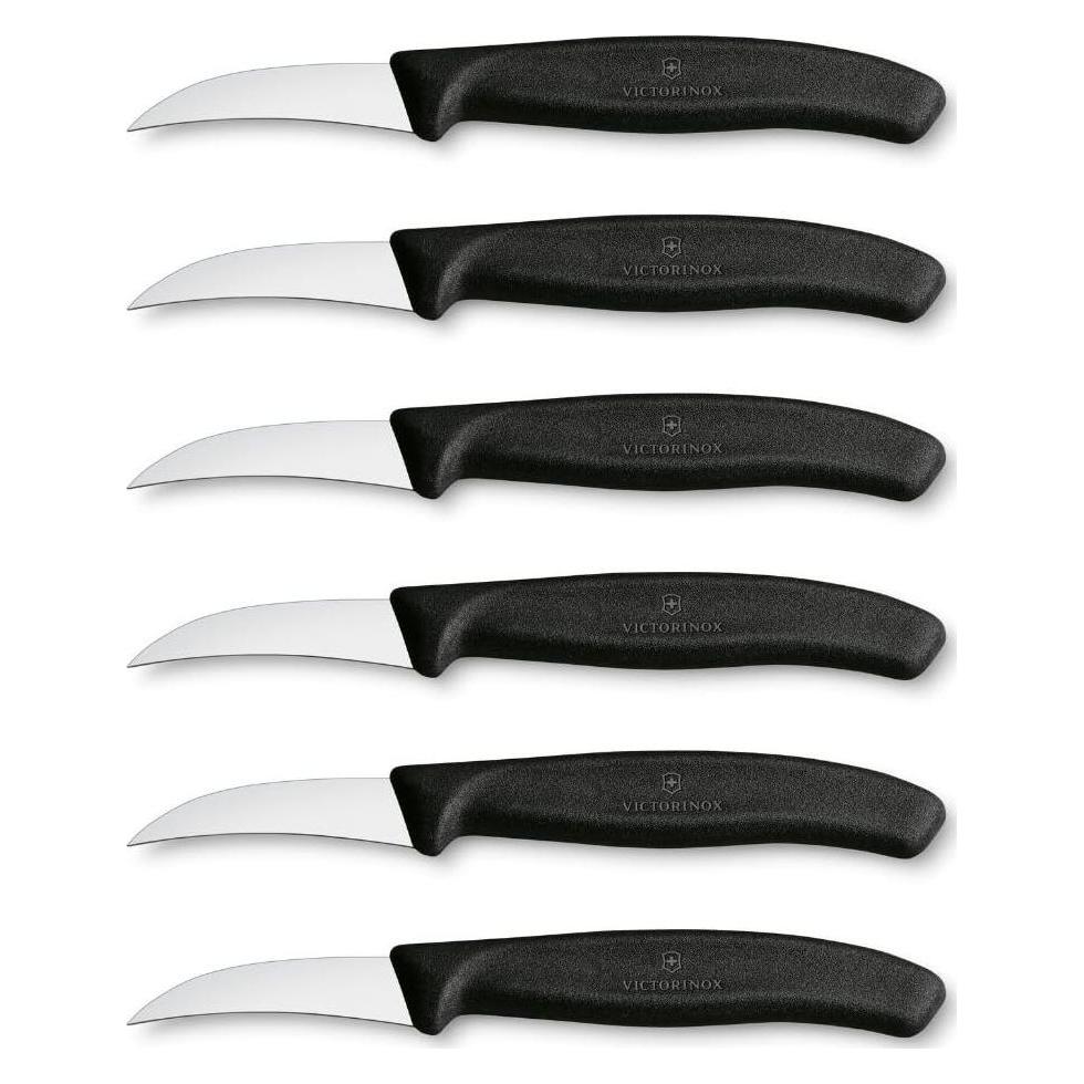 Victorinox Tourniermesser Swiss Classic 6 Stück, Schwarz, 6 cm (6 cm) (6.7503.6)