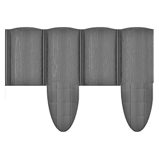 MGA Cellfast ECO Rasenkante Palisade Gartenpalisade Raseneinfassung Beetumrandung Enfache Zusammenstellu (240 cm) (CEN-77852)