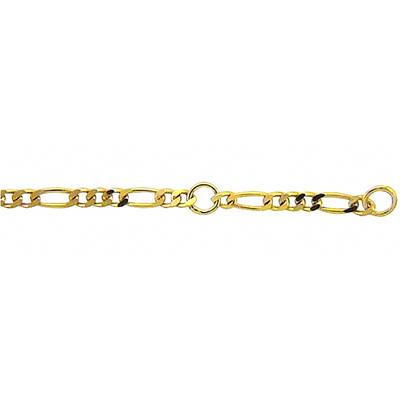 Fußkette ADELIA´S "Damen Goldschmuck 333 Gold Figaro Fußkettchen 25 cm", gold, Fußketten, Damen, Gold, 25 cm 333 Gold Goldschmuck für Damen
