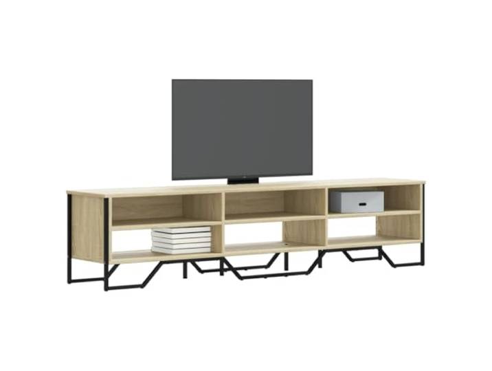 HEFZGDB TV-Schrank Sonoma-Eiche 180x34x41 cm Holzwerkstoff mit reichlich Stauraum für Multimedia-Geräte, stabile Oberplatte, pflegeleicht und langlebig, modernes TV-Möbel