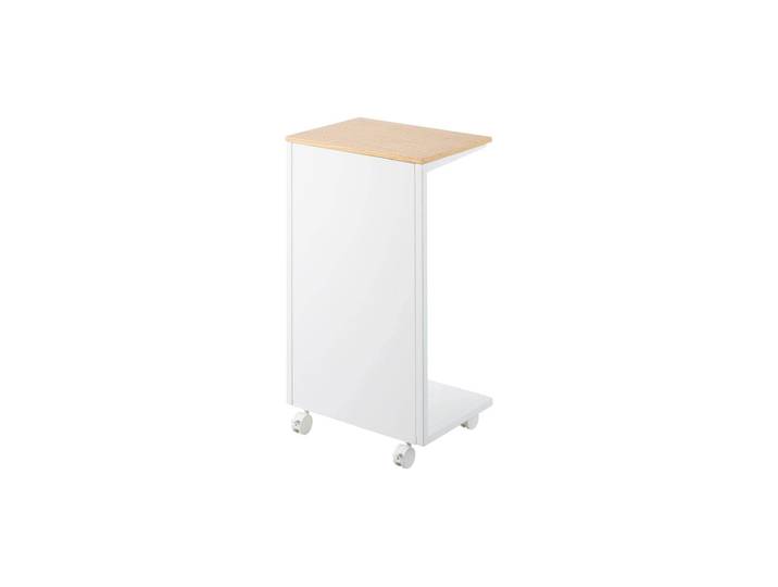 Beistelltisch YAMAZAKI Tower 31 x 22 x 55 cm , weiss (weiß), B:22cm H:55cm T:31cm, Tische, Beistelltisch