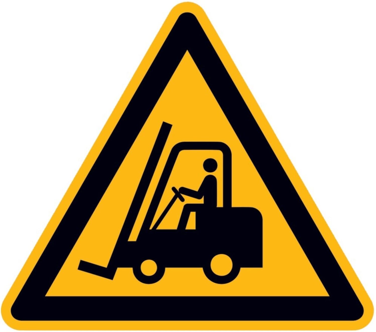 SafetyMarking Warnschild Aluminium SL 315 mm Warnung vor Flurförderzeugen ; wolk (11.A8235)