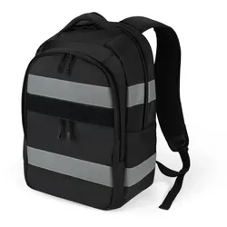 DICOTA Hi-Vis V2 Rucksack Schwarz Polyethylenterephthalat, Thermoplastische Polyurethane (TPU)