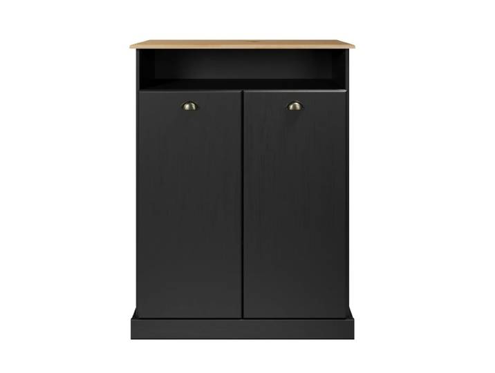 Buffet H. 120 cm STANFORD Noir / miel