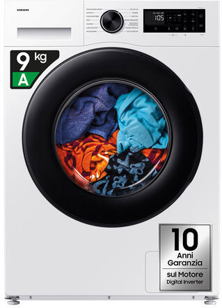 Samsung WW90DG5G34AEET lavatrice Caricamento frontale 9 kg 1400 Giri/min Bianco