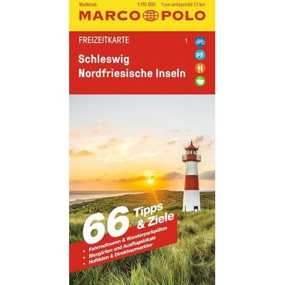 MARCO POLO Freizeitkarte 1 Schleswig, Nordfriesische Inseln 1:110.000, Sonstige von , MairDuMont, 978-3-575-01899-1