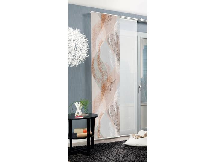 Schiebegardine HOME WOHNIDEEN SCHIEBEVORHANG DEKOSTOFF DIGITALDRUCK 'TORRE' , rot, B:60cm H:245cm, Polyester, Gardinen, Schiebegardine, DIGITALDRUCK - INDIVIDUELL KÜRZBAR