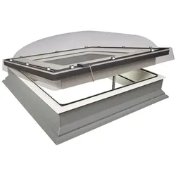 FAKRO DEC-C U8 60x60 Flachdachfenster, Z-Wave, transparente Lichtkuppel, VSG Passivhaus
