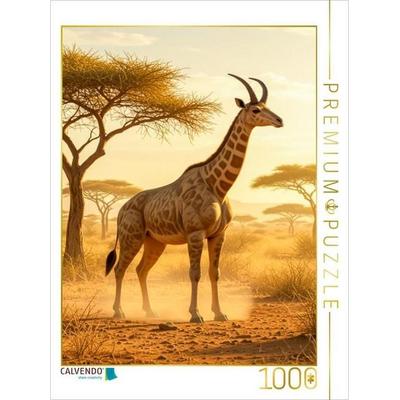 CALVENDO Puzzle Sivatherium, gigantische Ur-Giraffe mit Geweih | 1000 Teile Lege-Größe 64x48cm Foto-Puzzle für glückliche Stunden, Sonstige von ,
