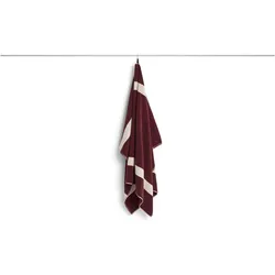 HAY, Handtücher, - Stripe Bath Sheet - W100 x L150 cm - Burgundy (100 x 150 cm)