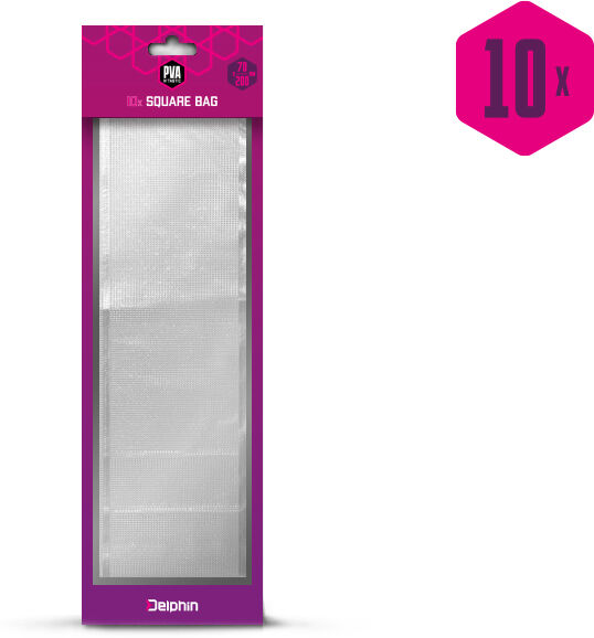 Sac PVA carré Delphin PVA n'tastic / par 10 200x70mm Silver, Purple, Gray 200x70mm