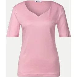 T-Shirt mit Herzausschnitt Rosa 36