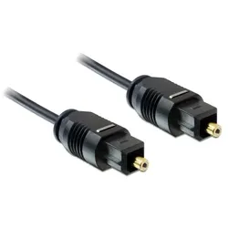 DeLOCK 1m Toslink Standard Audio-Kabel Schwarz