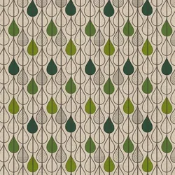 300x PAPER + DESIGN Recycling-Tissue Serviette 33 x 33 cm Leaf Drops 2-lagig