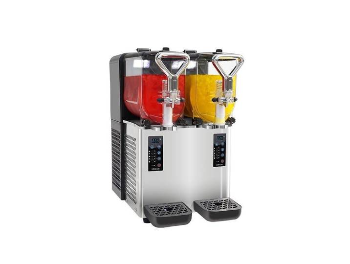 Machine à Granita Commerciale 1 2 3 Bacs – Machine à Boissons Glacées et Jus en Libre-Service