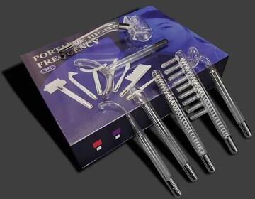 Uplifted Goods 7 in 1 High Frequency Electrode Skin Care Wand Machine blue