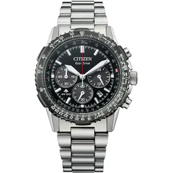Citizen CA4664-60E Eco-Drive Herrenuhr Chronograph Stahl/Schwarz