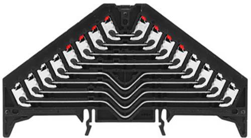 Weidmüller 1173790000 Rangierverteiler 9.20mm Push-In-Klemme Schwarz 20St.