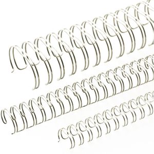 Renz Drahtbinderücken brilux, für A5, Ø 7,9 mm, bis 50 Blatt, 24 Ringe, 3:1 Teilung, 100 Stück