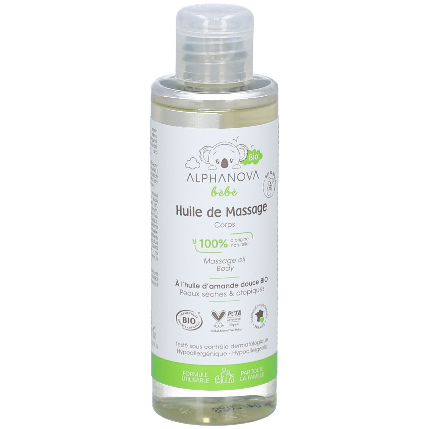 Alphanova BB HLE Massag BIO 100Ml 100 ml Ätherisches Öl