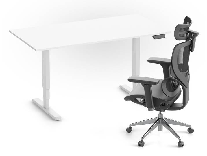 PRIMUS + Stuhl SENTA FX Weiß 180x80 Weiß