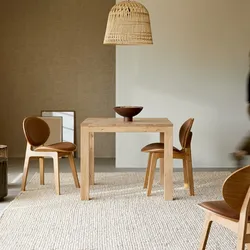 Tisch Eden aus massivem Eichenholz 90x90