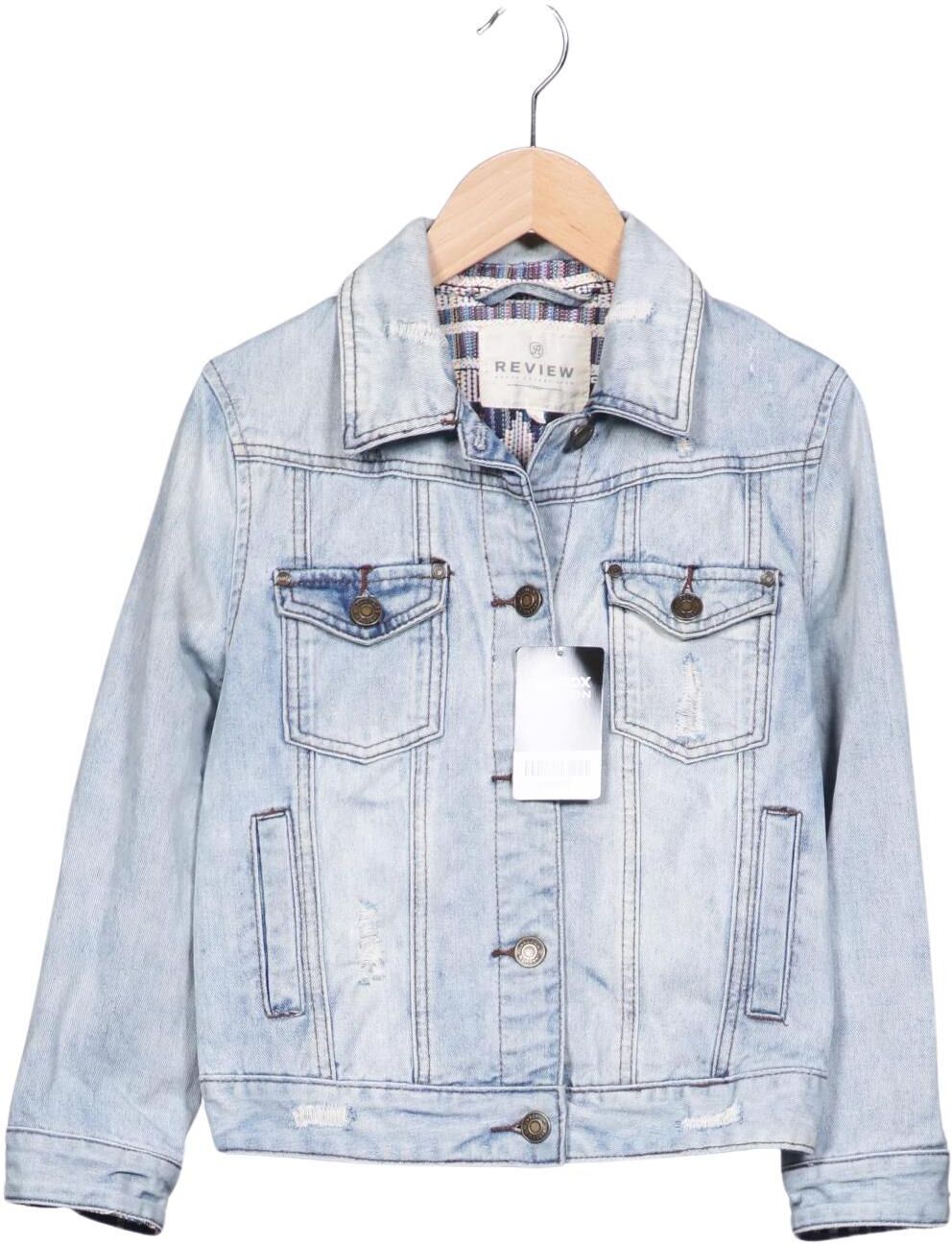 Review Damen Jacke, Hellblau, Gr. S, Baumwolle - Second Hand