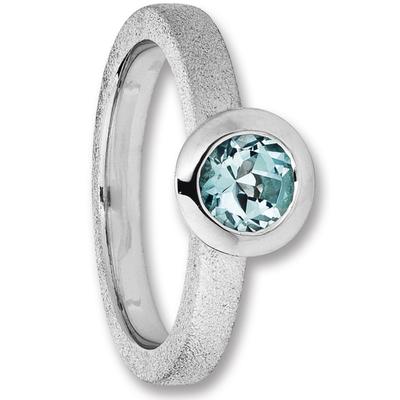 Silberring ONE ELEMENT "Blau Topas Ring aus 925 Silber" Gr. 56, silber, Fingerringe, Damen, 56, Silber 925 (Sterlingsilber), Silberring, Schönes Strahlen – ein Detail mit liebevoller Wirkung